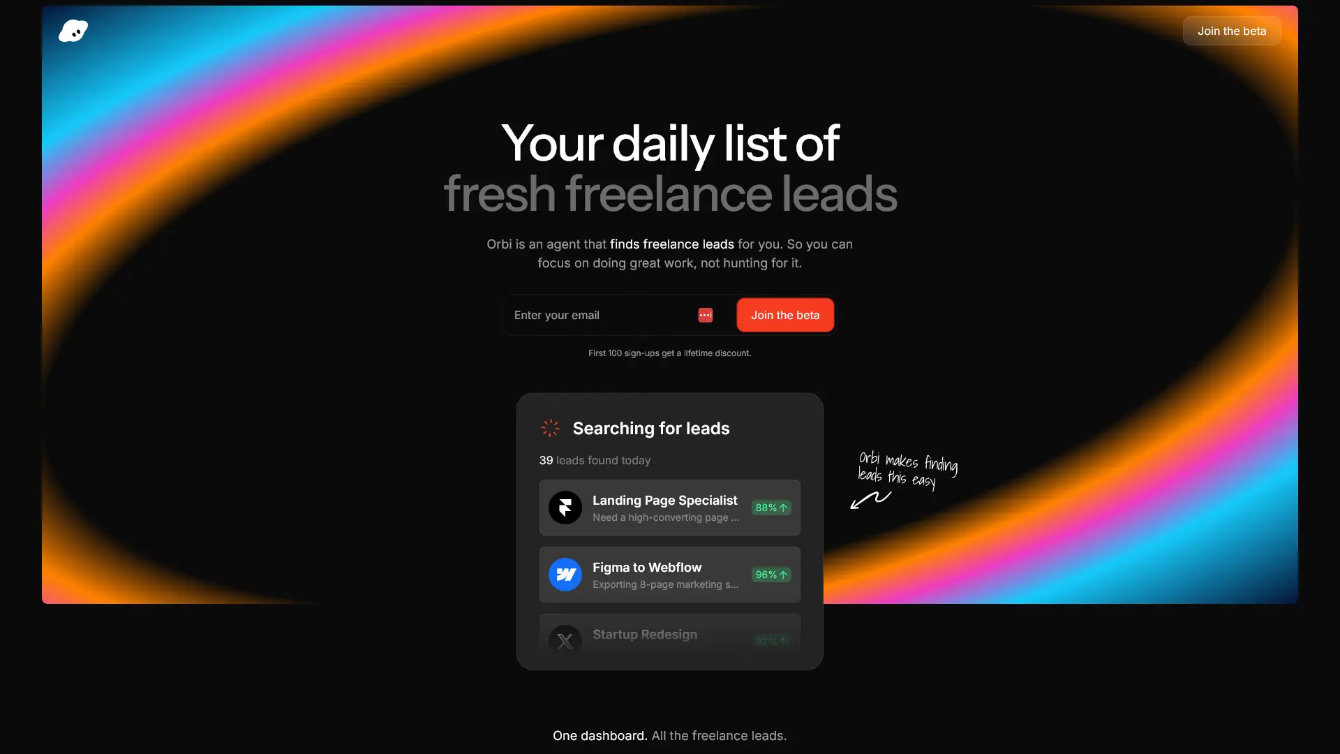 Screenshot of Orbi